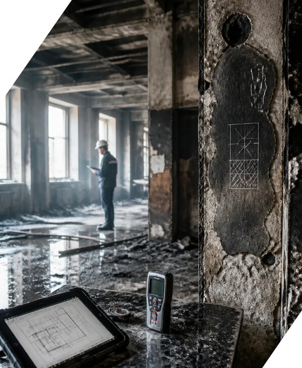 Обследование зданий после пожара в Каменке от 15173 р. | ЭкспертизаРоссия