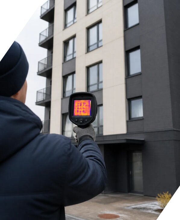 Тепловизионное обследование зданий в Каменке от 5058 р. | ЭкспертизаРоссия