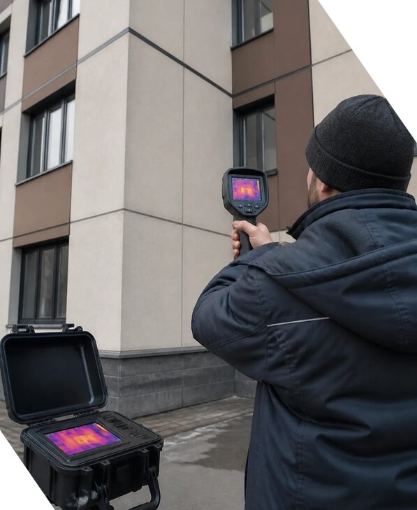 Тепловизионное обследование зданий и сооружений в Каменке